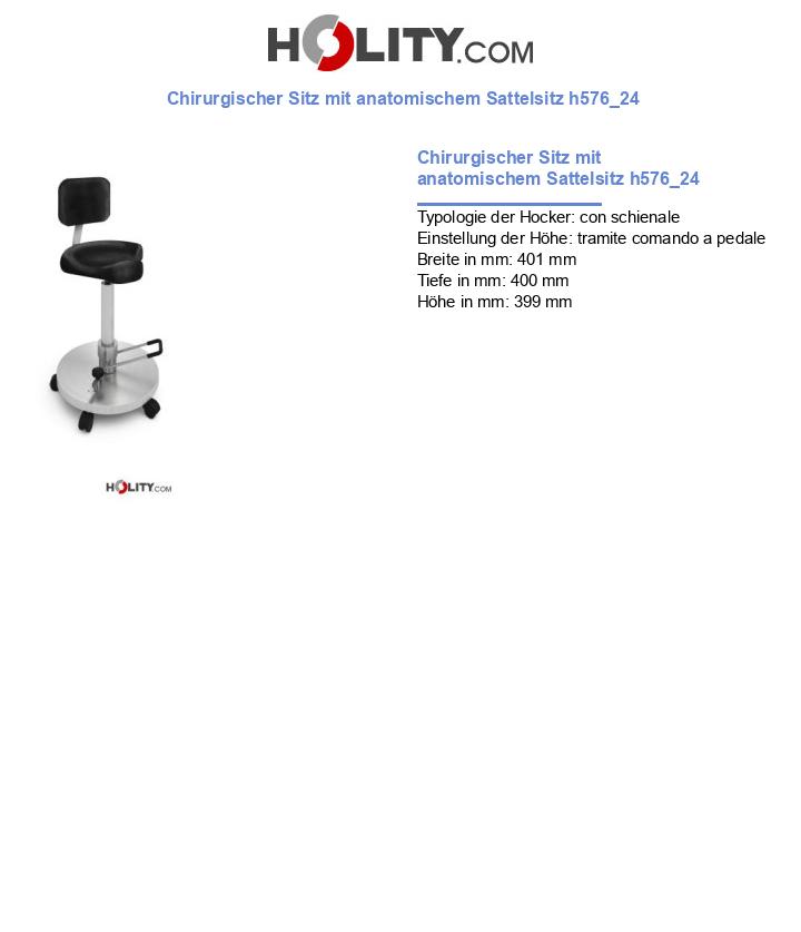 Chirurgischer Sitz mit anatomischem Sattelsitz h576_24
