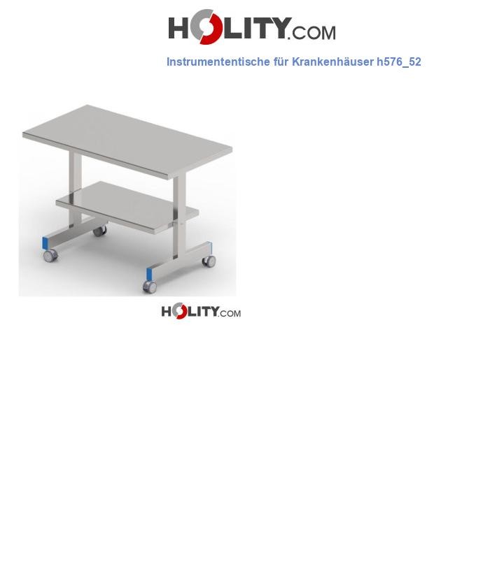 Instrumententische für Krankenhäuser h576_52