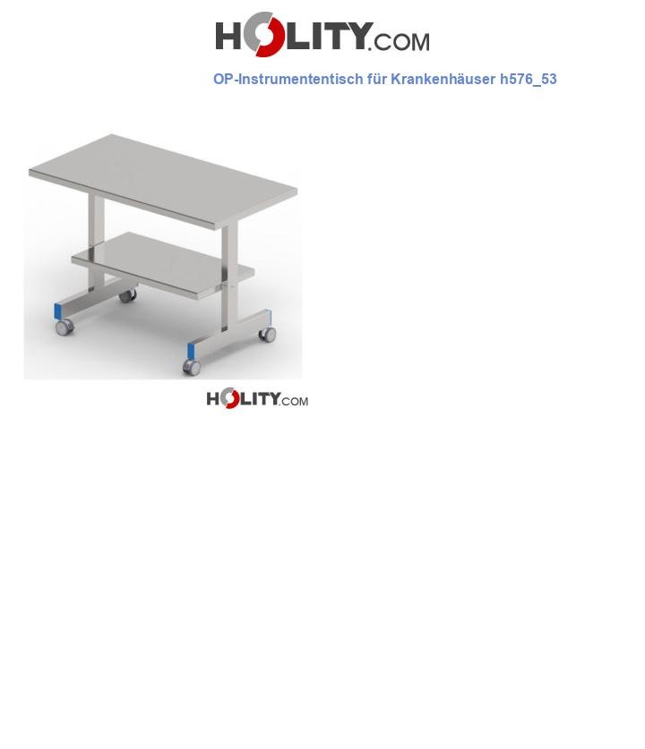 OP-Instrumententisch für Krankenhäuser h576_53
