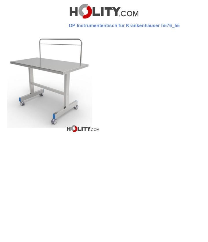 OP-Instrumententisch für Krankenhäuser h576_55