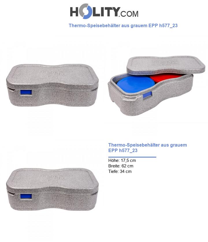 Thermo-Speisebehälter aus grauem EPP h577_23