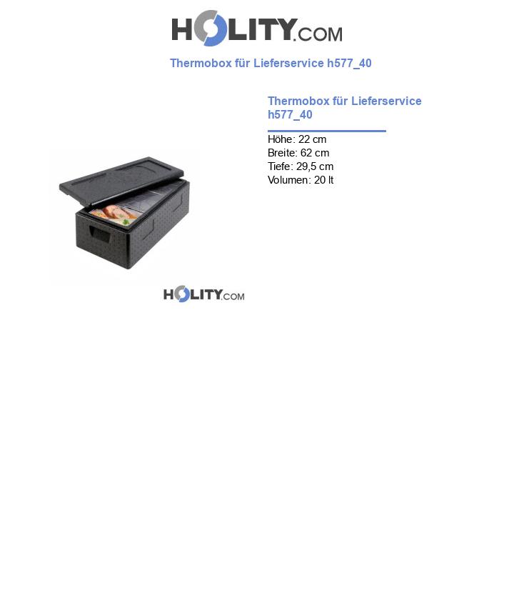 Thermobox für Lieferservice h577_40
