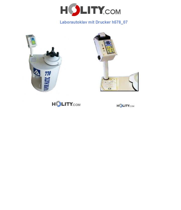 Laborautoklav mit Drucker h578_07