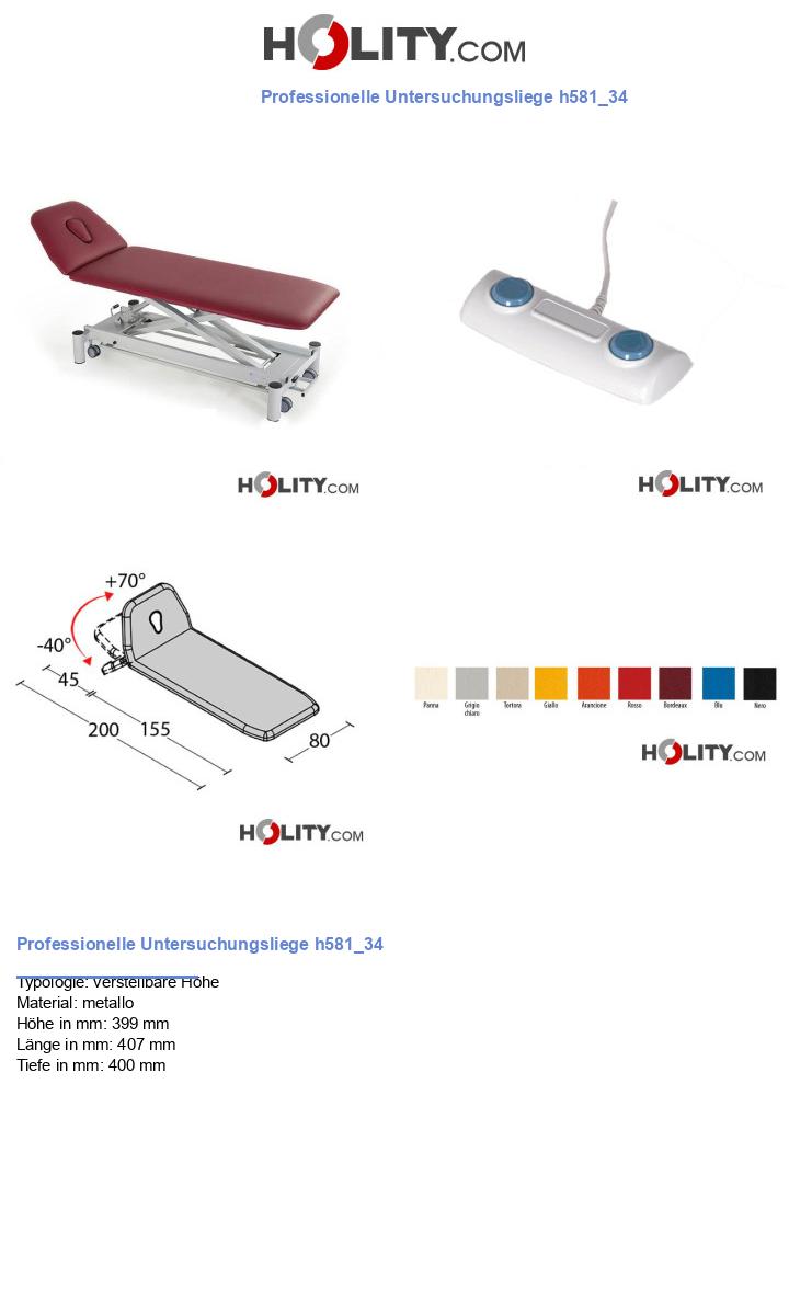 Professionelle Untersuchungsliege h581_34