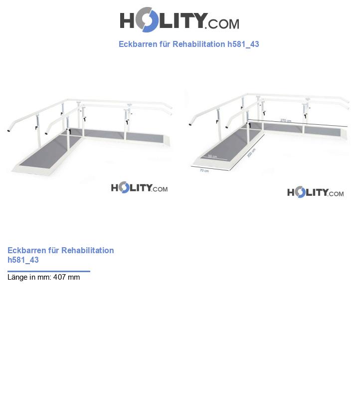 Eckbarren für Rehabilitation h581_43