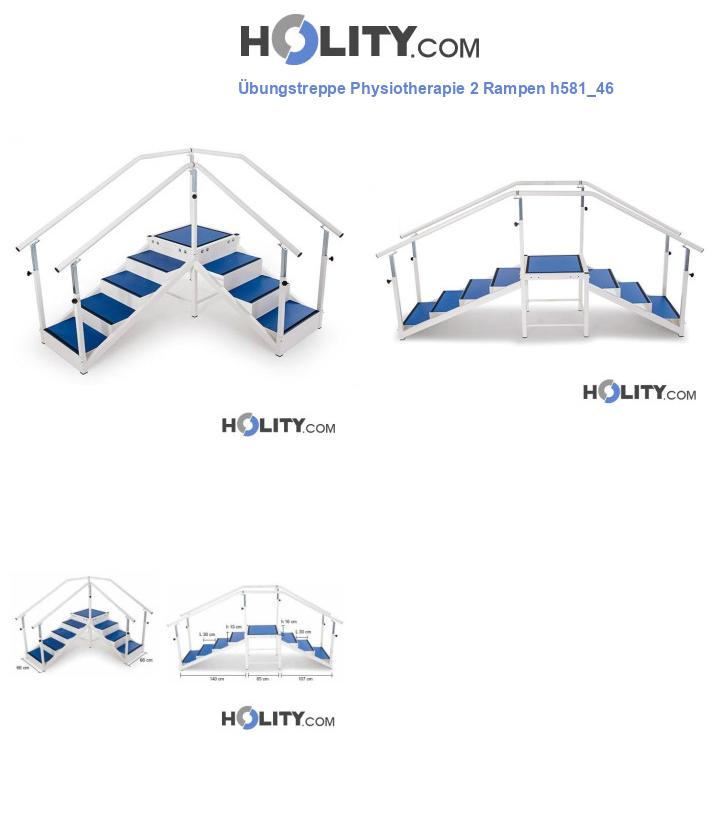 Übungstreppe Physiotherapie 2 Rampen h581_46