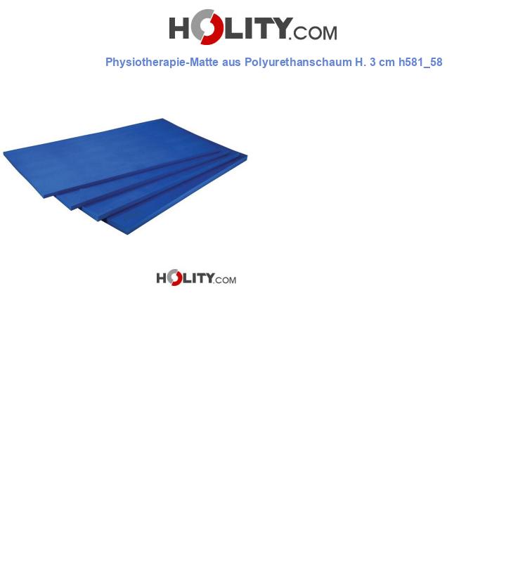 Physiotherapie-Matte aus Polyurethanschaum H. 3 cm h581_58