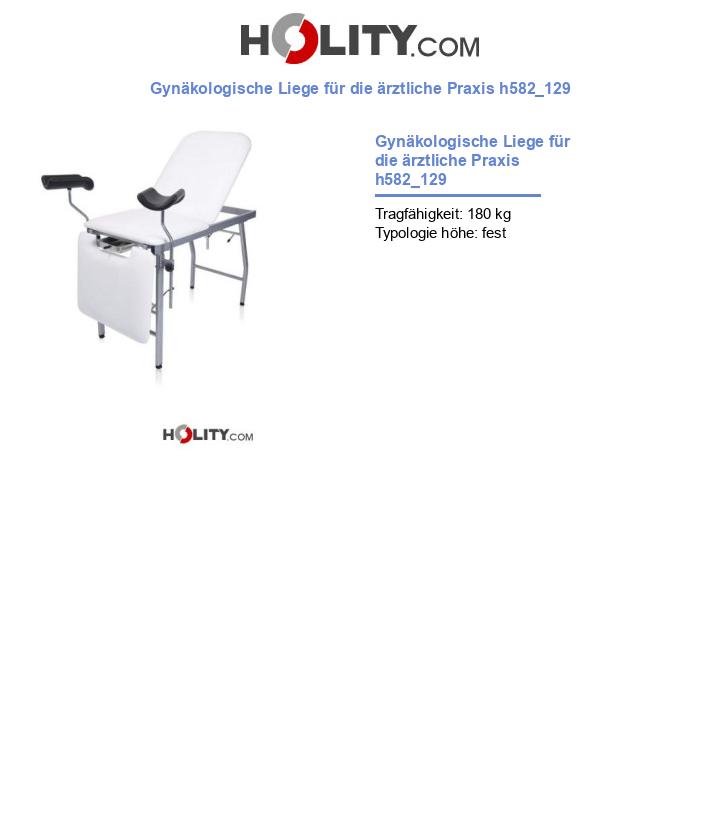 Gynäkologische Liege für die ärztliche Praxis h582_129