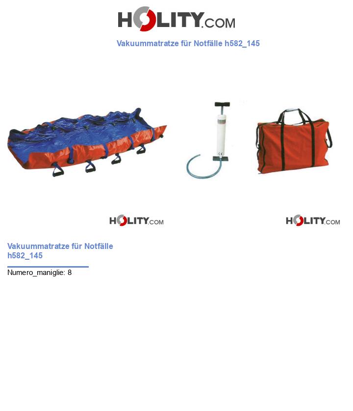 Vakuummatratze für Notfälle h582_145