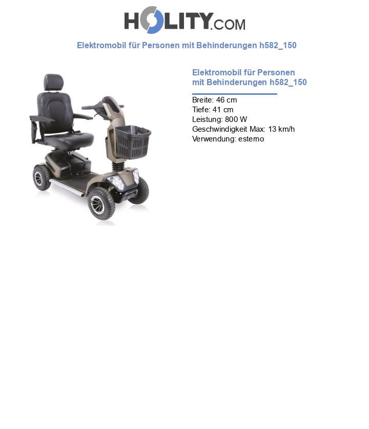 Elektromobil für Personen mit Behinderungen h582_150