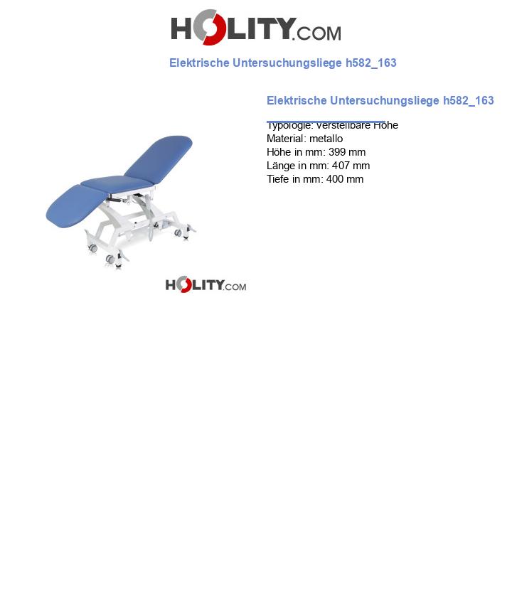 Elektrische Untersuchungsliege h582_163