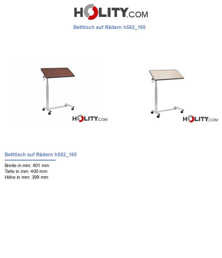 Betttisch auf Rädern h582_165