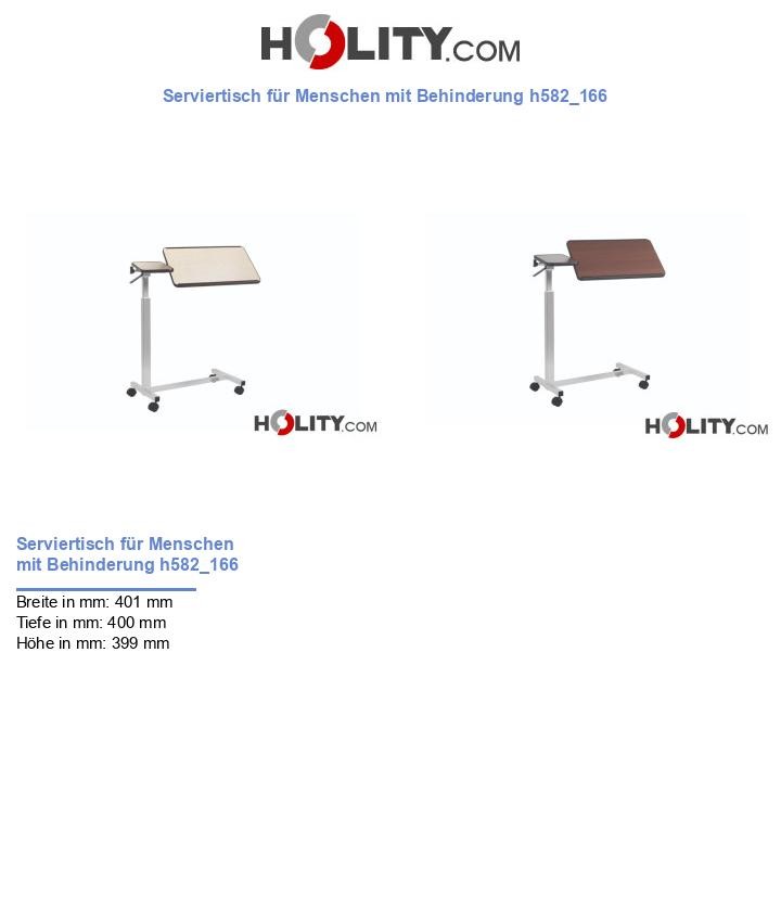 Serviertisch für Menschen mit Behinderung h582_166