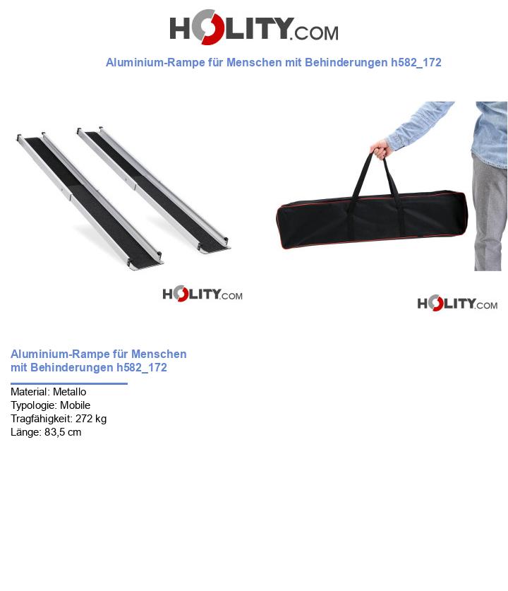 Aluminium-Rampe für Menschen mit Behinderungen h582_172