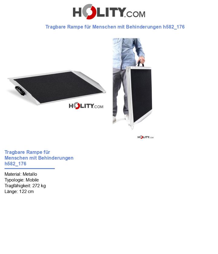 Tragbare Rampe für Menschen mit Behinderungen h582_176