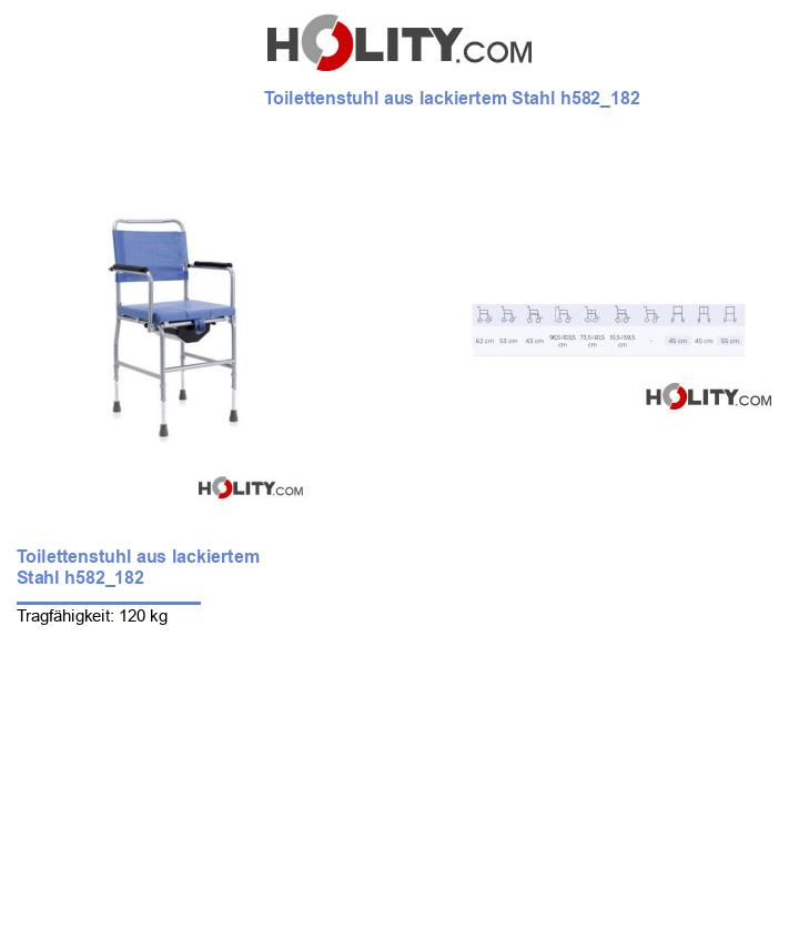 Toilettenstuhl aus lackiertem Stahl h582_182