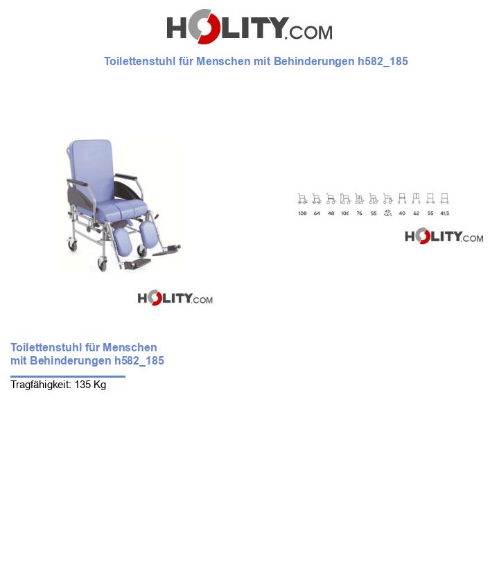 Toilettenstuhl für Menschen mit Behinderungen h582_185