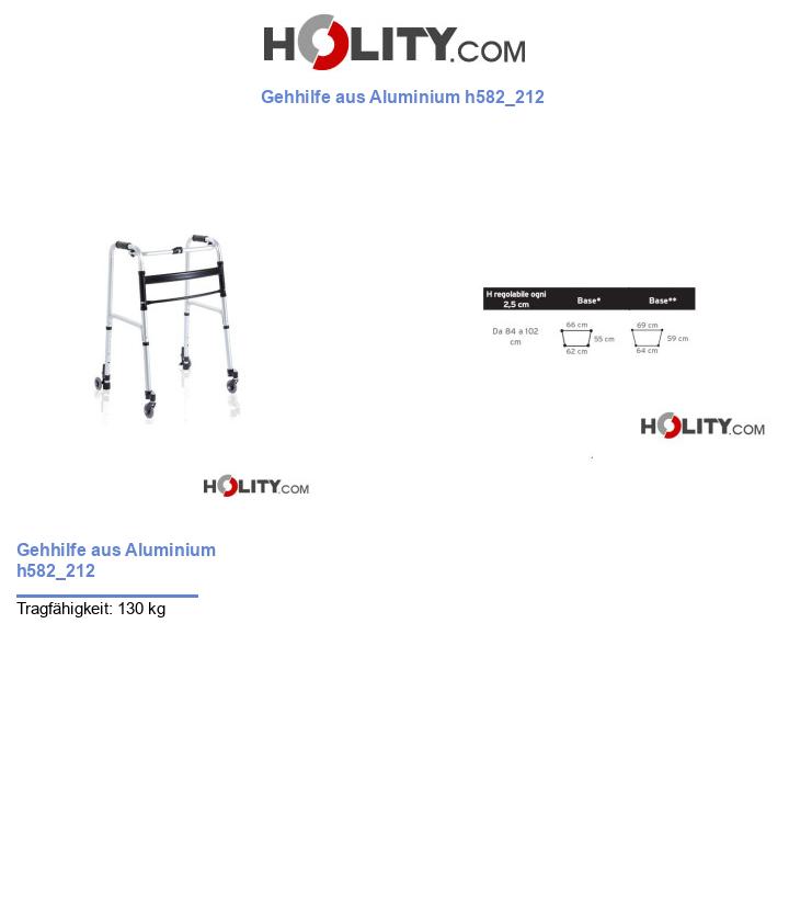 Gehhilfe aus Aluminium h582_212
