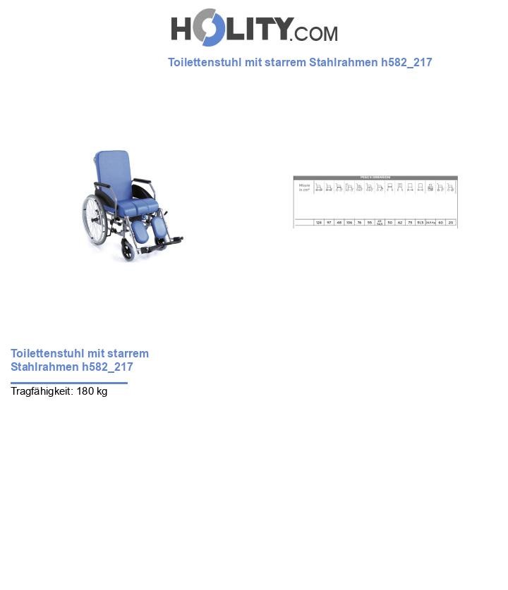 Toilettenstuhl mit starrem Stahlrahmen h582_217