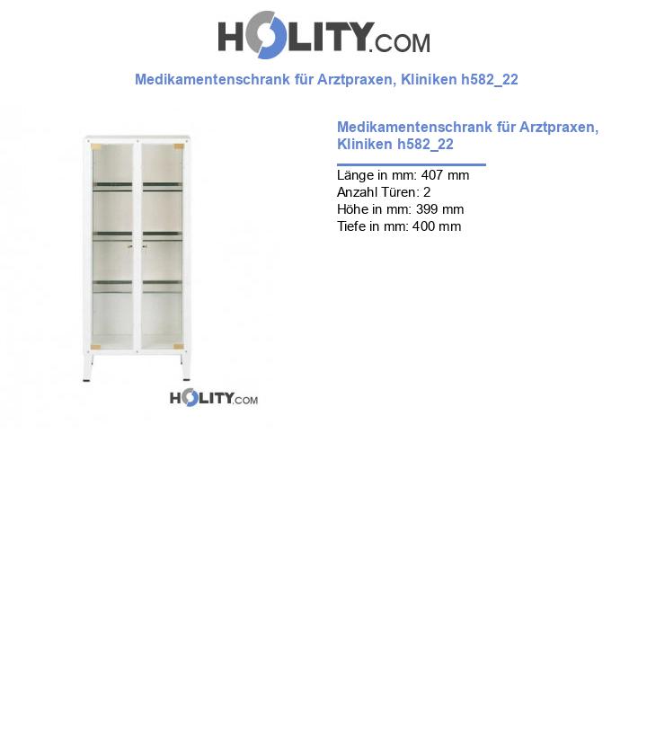 Medikamentenschrank für Arztpraxen, Kliniken h582_22