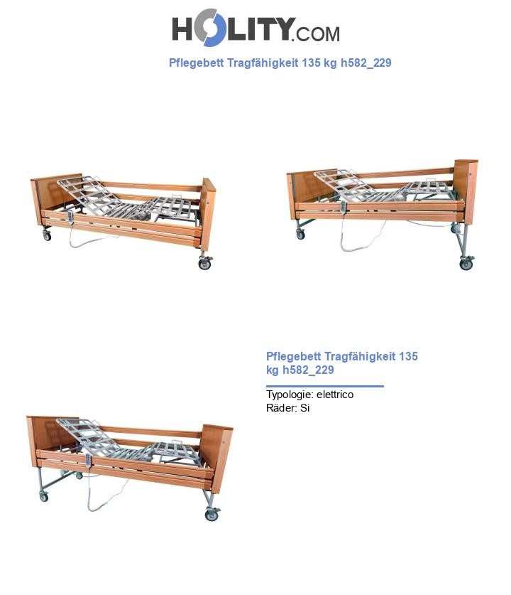 Pflegebett Tragfähigkeit 135 kg h582_229