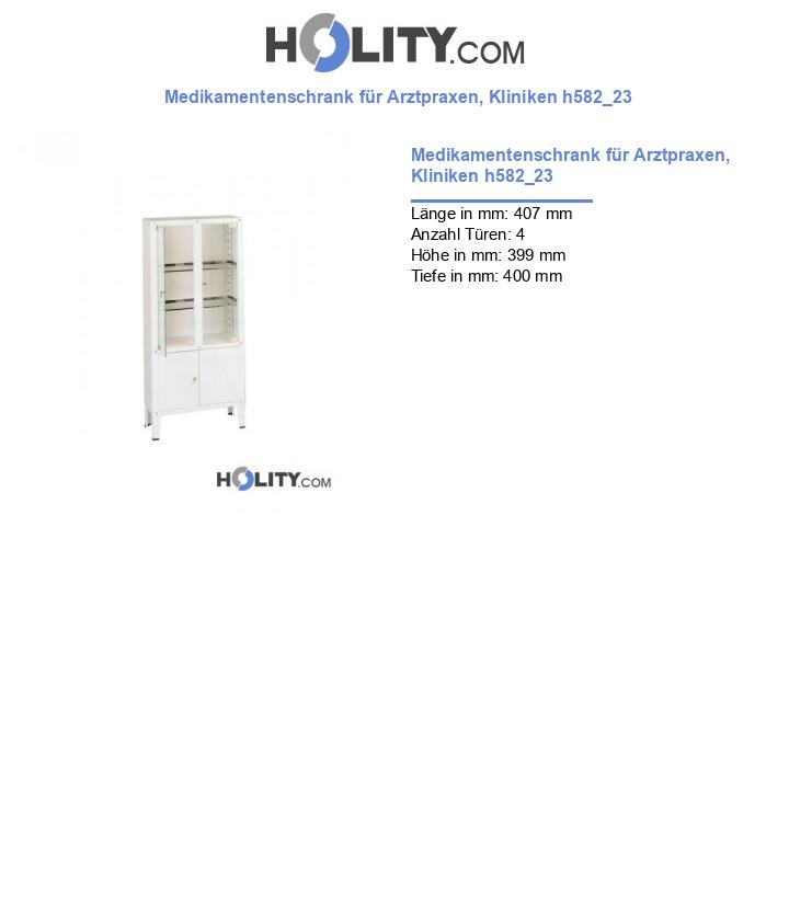 Medikamentenschrank für Arztpraxen, Kliniken h582_23