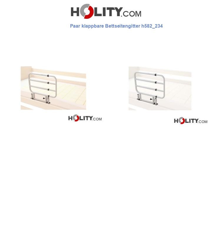 Paar klappbare Bettseitengitter h582_234
