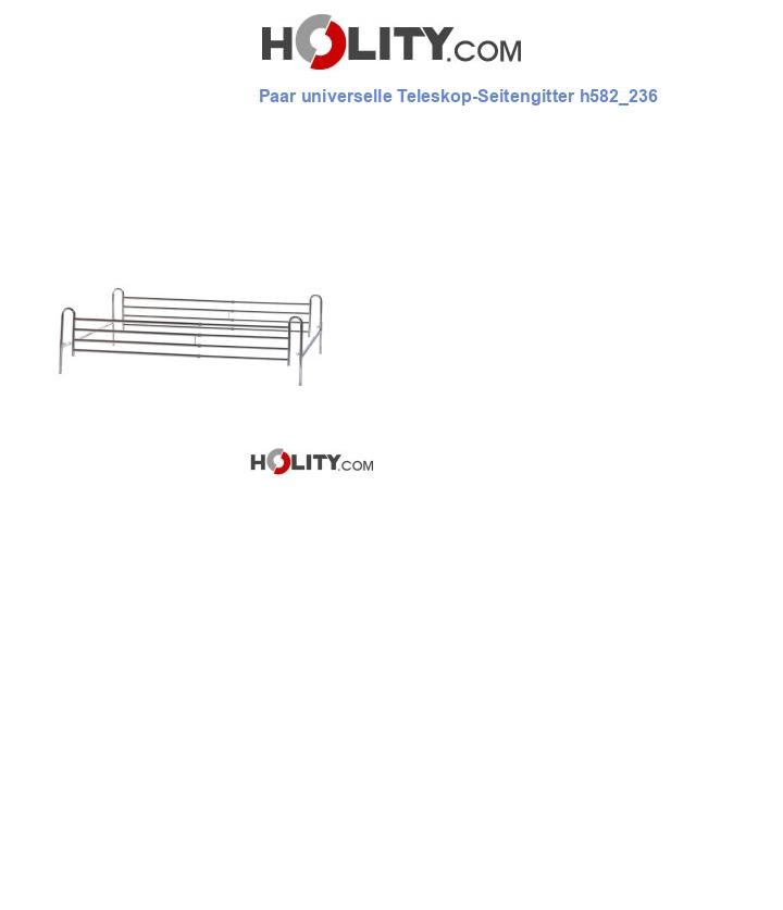 Paar universelle Teleskop-Seitengitter h582_236