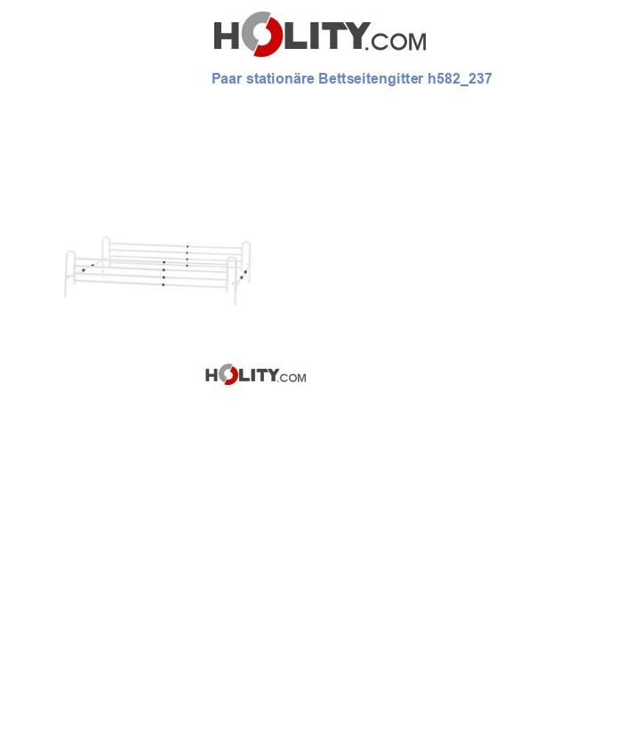 Paar stationäre Bettseitengitter h582_237