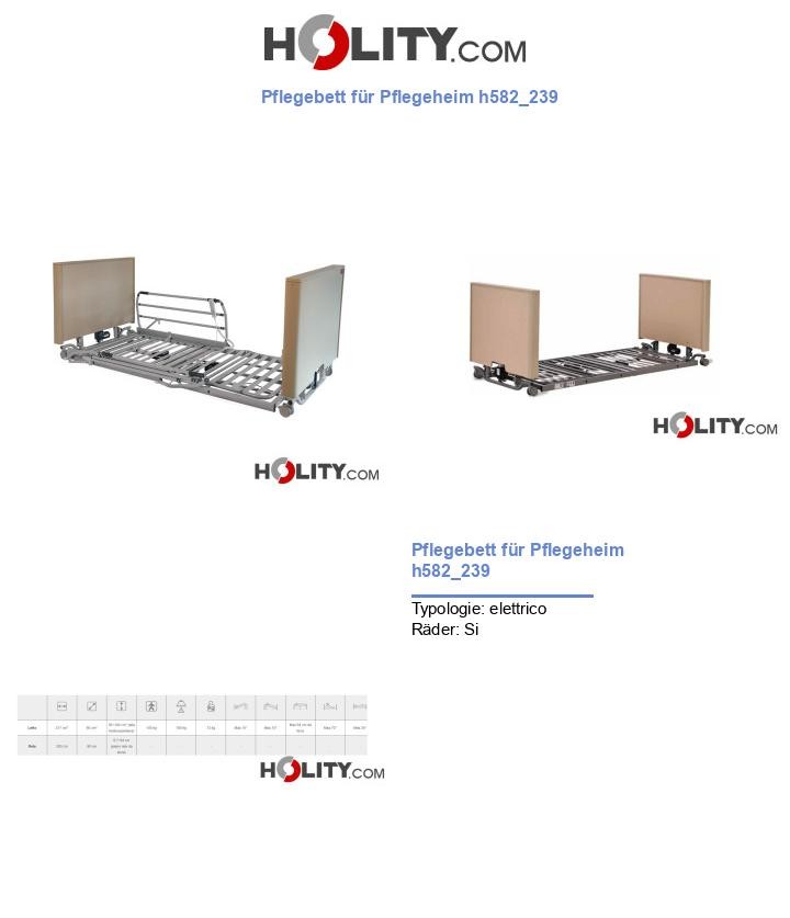Pflegebett für Pflegeheim h582_239