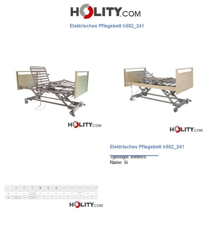 Elektrisches Pflegebett h582_241
