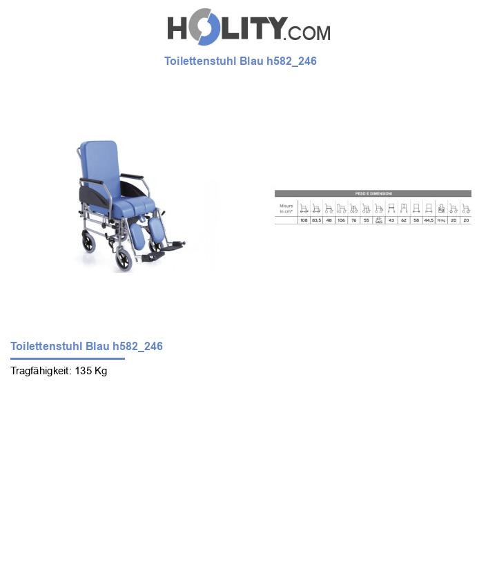 Toilettenstuhl Blau h582_246