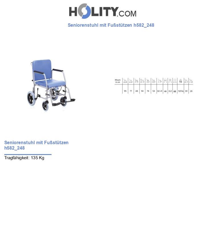 Seniorenstuhl mit Fußstützen h582_248