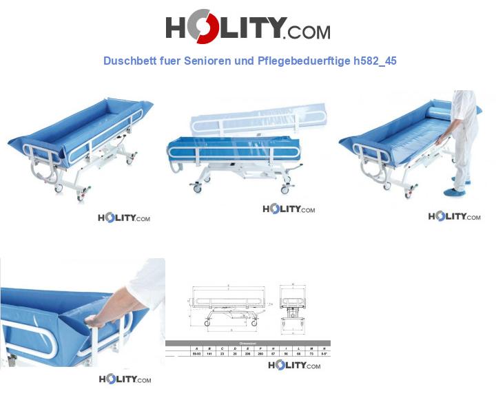 Duschbett fuer Senioren und Pflegebeduerftige h582_45