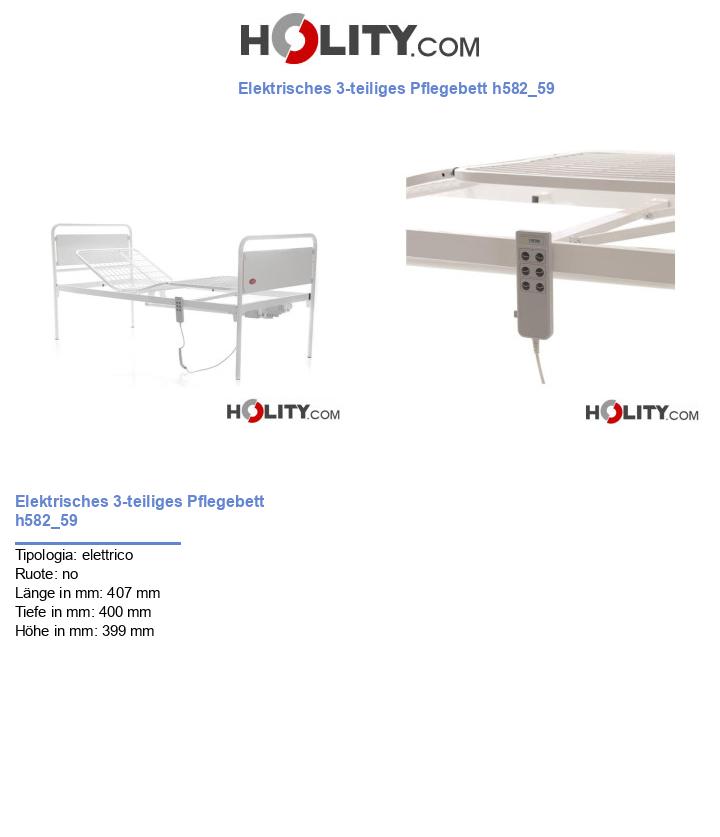 Elektrisches 3-teiliges Pflegebett h582_59