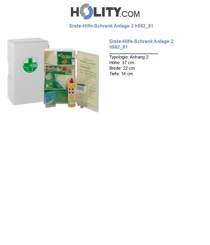 Erste-Hilfe-Schrank Anlage 2 h582_81