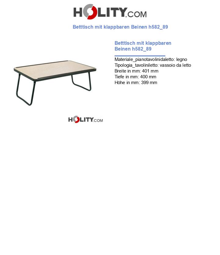 Betttisch mit klappbaren Beinen h582_89
