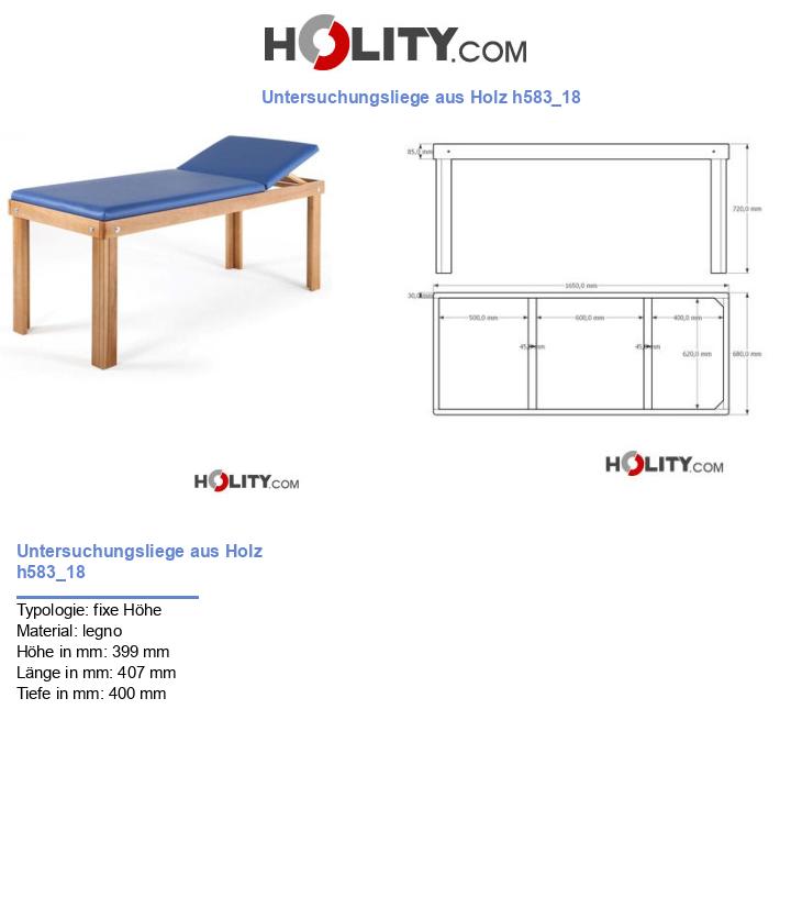 Untersuchungsliege aus Holz h583_18