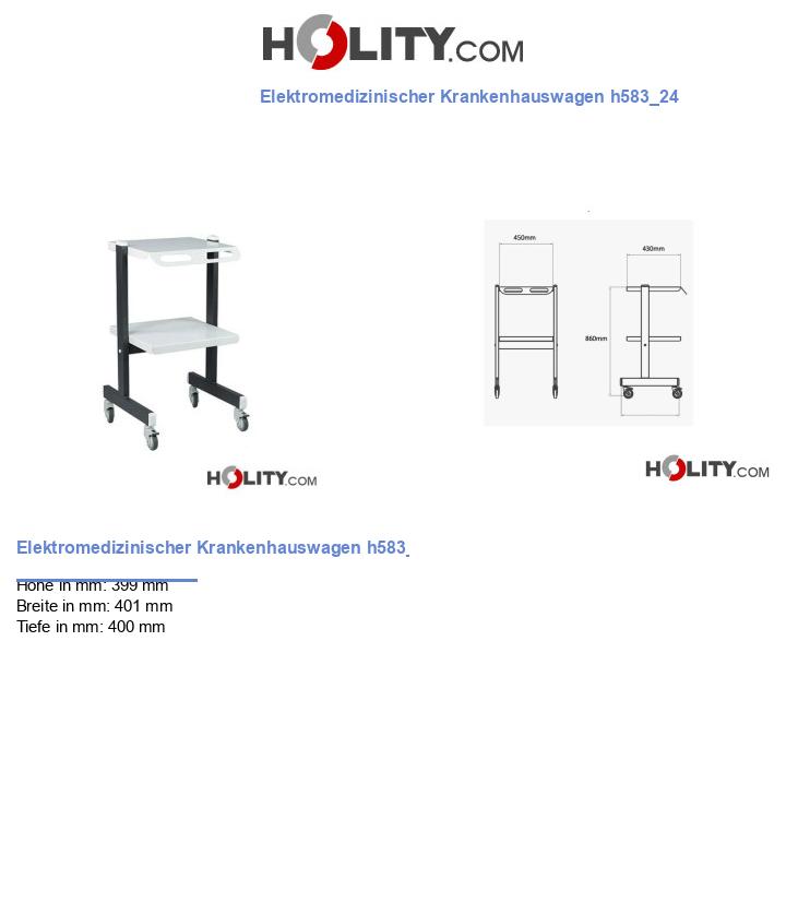 Elektromedizinischer Krankenhauswagen h583_24