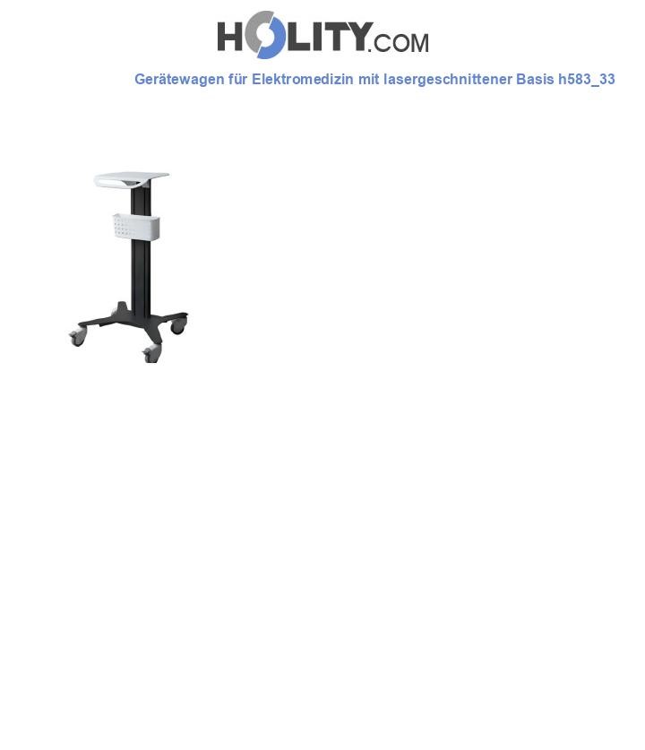 Gerätewagen für Elektromedizin mit lasergeschnittener Basis h583_33