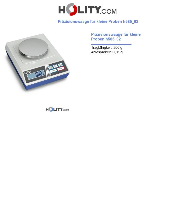 Präzisionswaage für kleine Proben h585_02