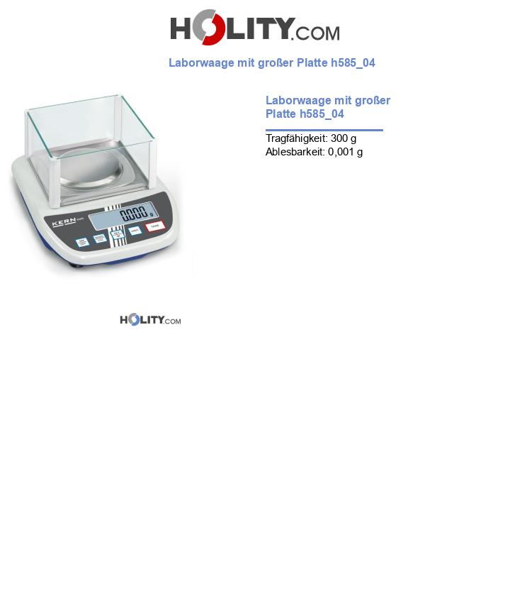 Laborwaage mit großer Platte h585_04