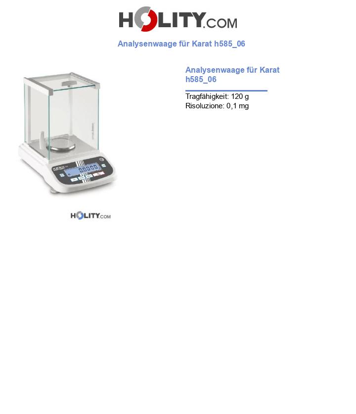Analysenwaage für Karat h585_06