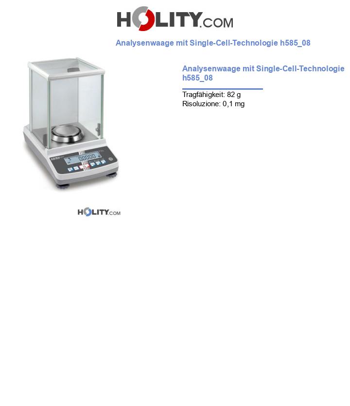 Analysenwaage mit Single-Cell-Technologie h585_08