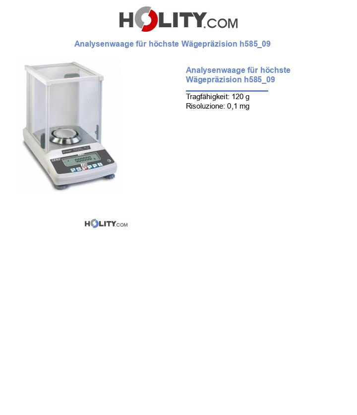 Analysenwaage für höchste Wägepräzision h585_09