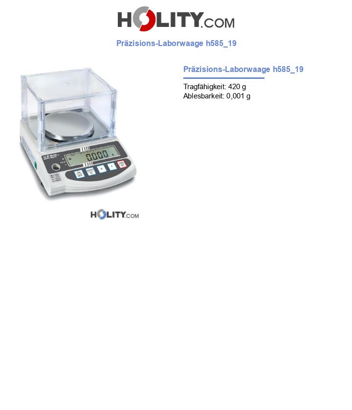 Präzisions-Laborwaage h585_19