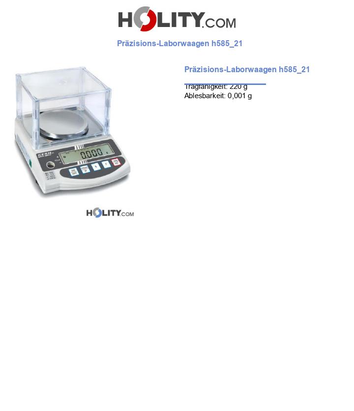 Präzisions-Laborwaagen h585_21