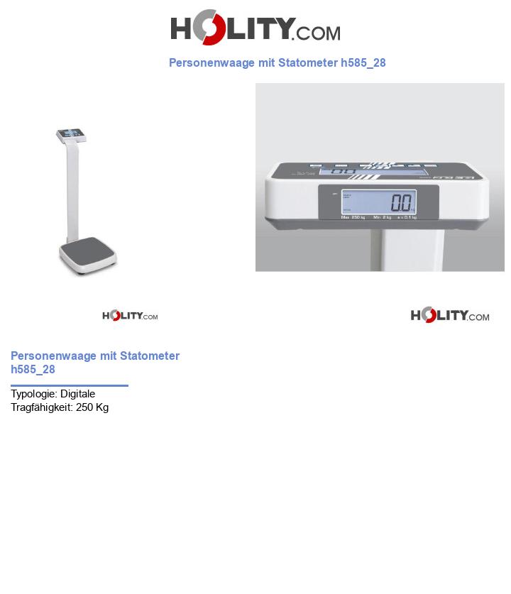 Personenwaage mit Statometer h585_28