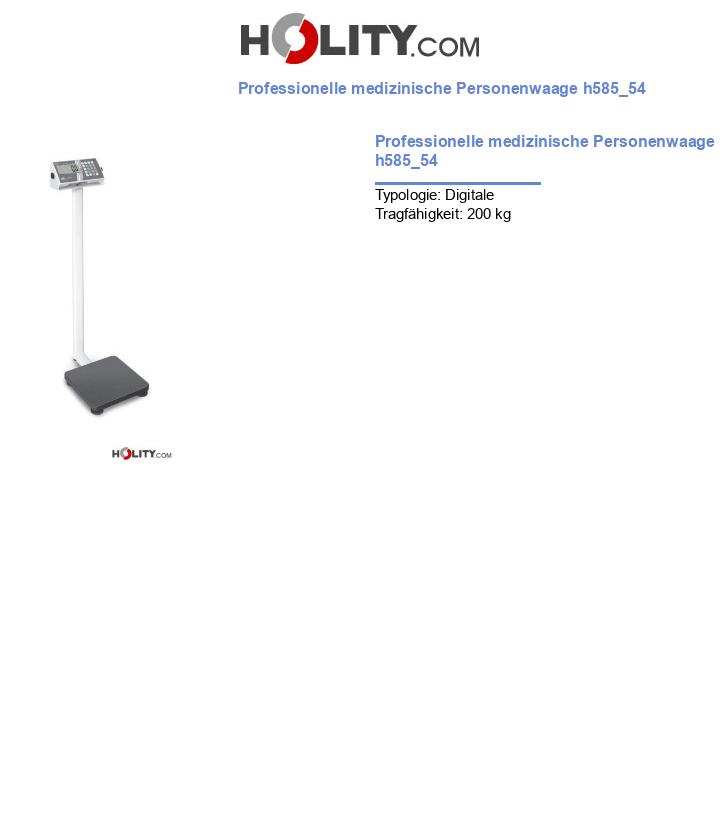 Professionelle medizinische Personenwaage h585_54
