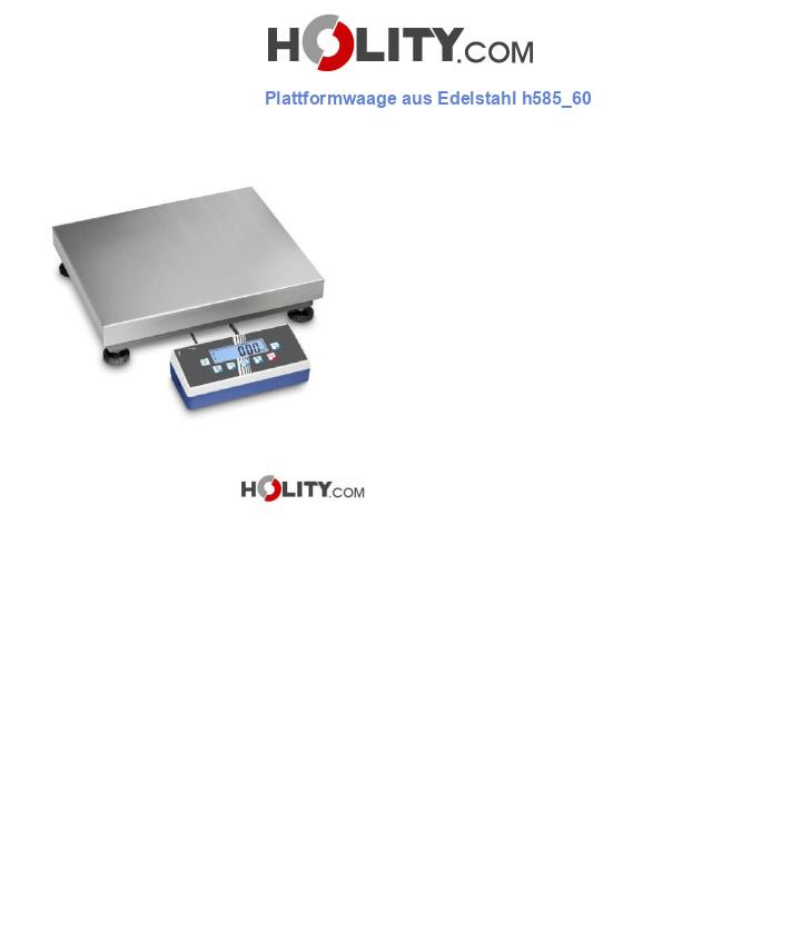 Plattformwaage aus Edelstahl h585_60